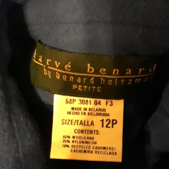 Pretty blue pea coat, sizell 12P - Picture 5 of 7